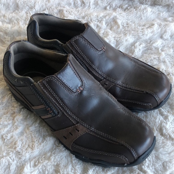 Sketchers Mens Brown Relaxed Fit Slip On Shoes Size 9 - Picture 12 of 12